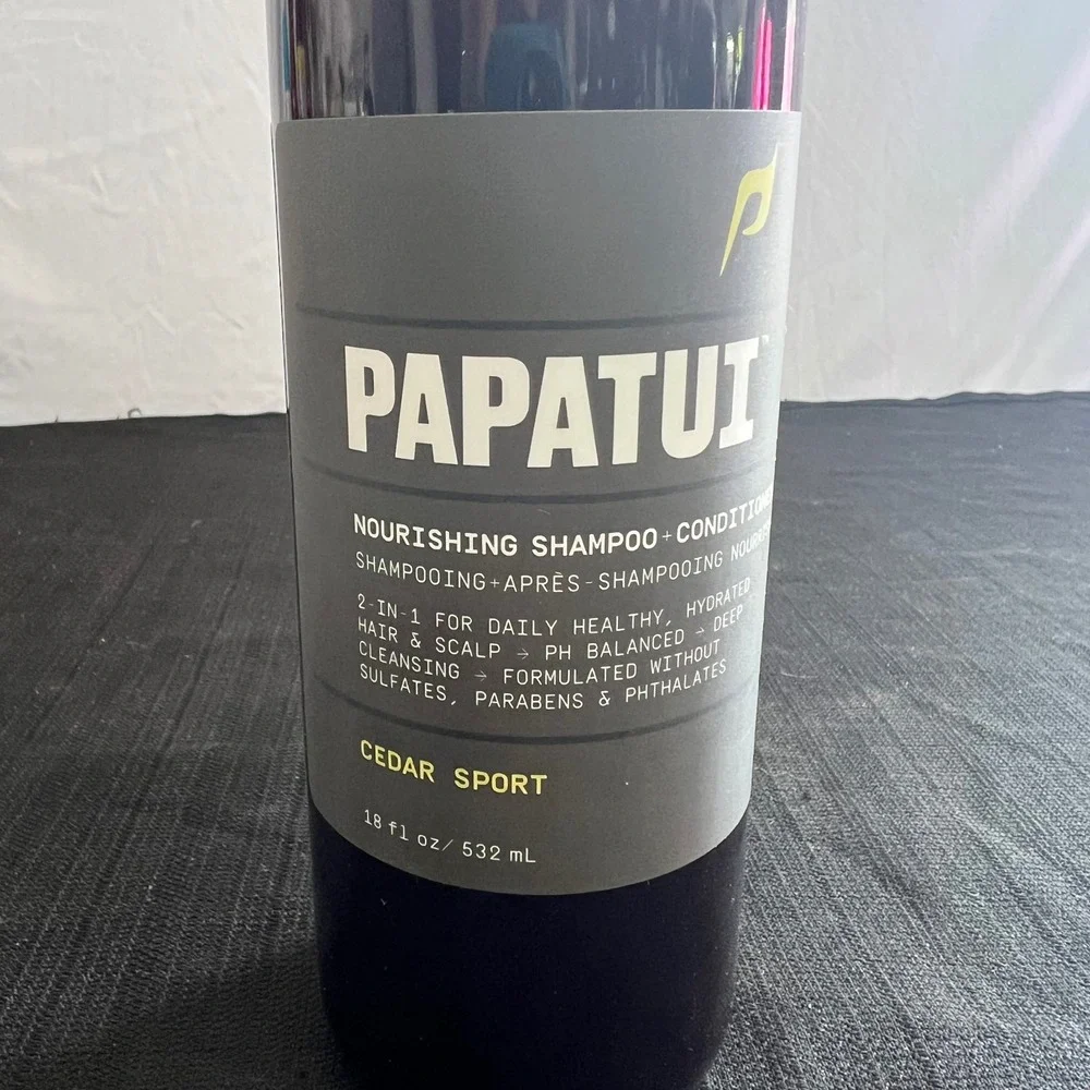 PAPATUI Cedar Sport Nourishing 2in1 Shampoo and Conditioner 18oz Dwayne Johnson‎